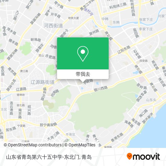 山东省青岛第六十五中学-东北门地图