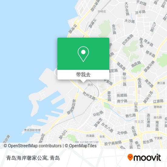 青岛海岸馨家公寓地图