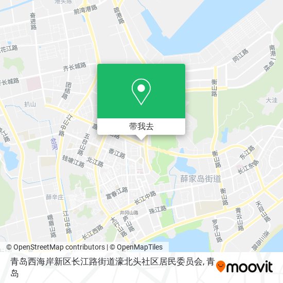 青岛西海岸新区长江路街道濠北头社区居民委员会地图