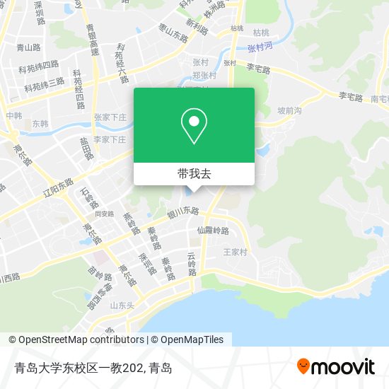青岛大学东校区一教202地图