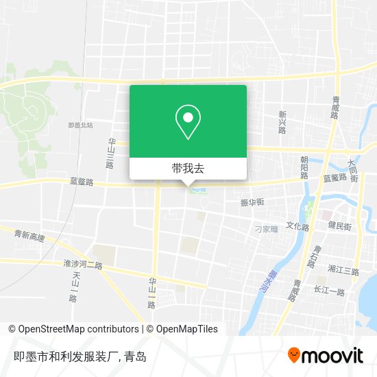 即墨市和利发服装厂地图
