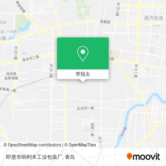 即墨市响利木工业包装厂地图
