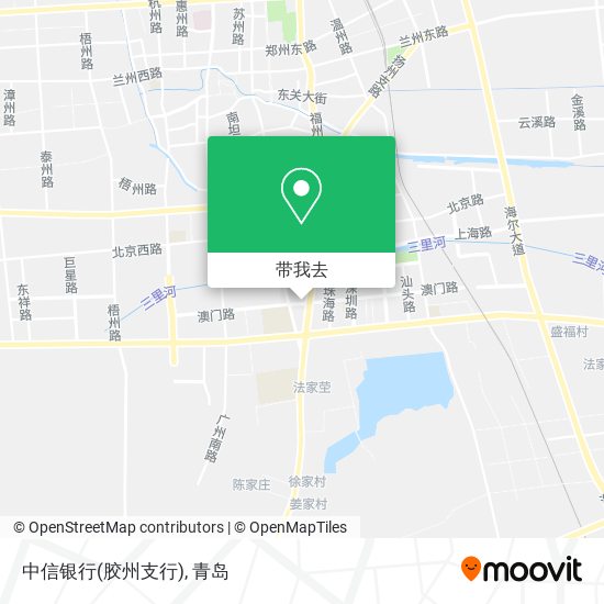 中信银行(胶州支行)地图