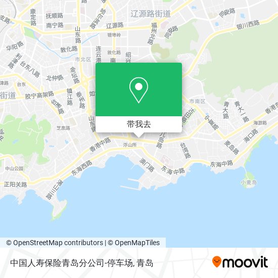 中国人寿保险青岛分公司-停车场地图