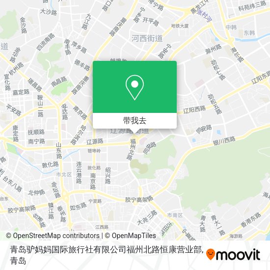 青岛驴妈妈国际旅行社有限公司福州北路恒康营业部地图