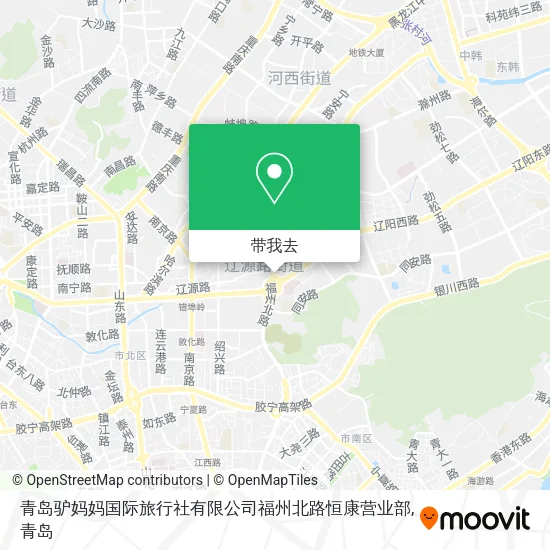 青岛驴妈妈国际旅行社有限公司福州北路恒康营业部地图