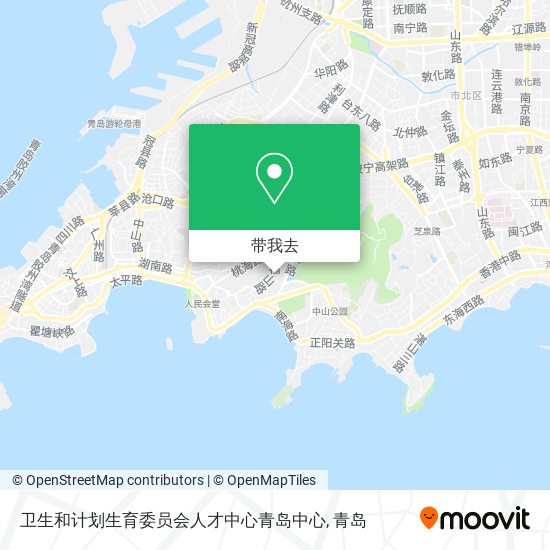 卫生和计划生育委员会人才中心青岛中心地图