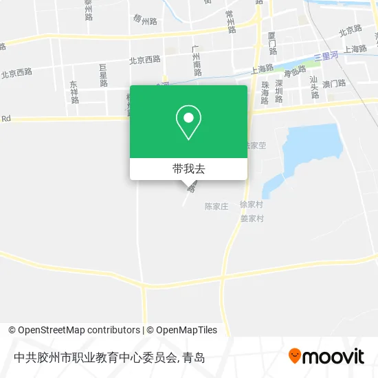中共胶州市职业教育中心委员会地图