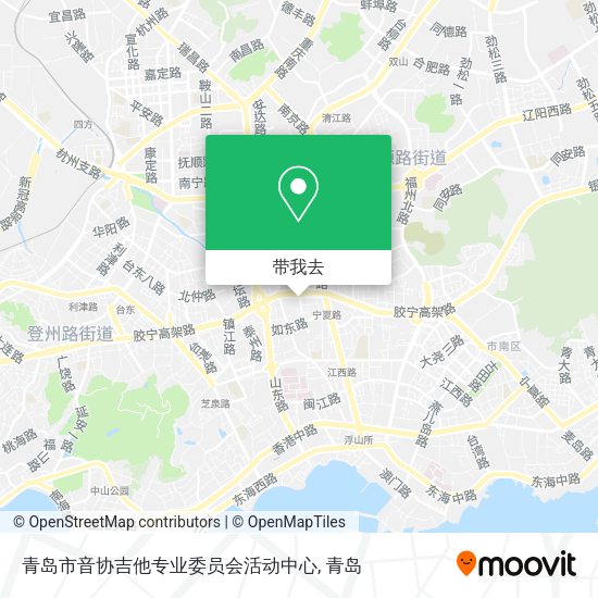 青岛市音协吉他专业委员会活动中心地图