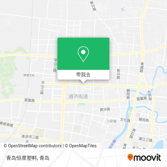 青岛恒星塑料地图