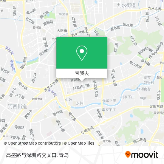高盛路与深圳路交叉口地图