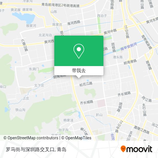 罗马街与深圳路交叉口地图