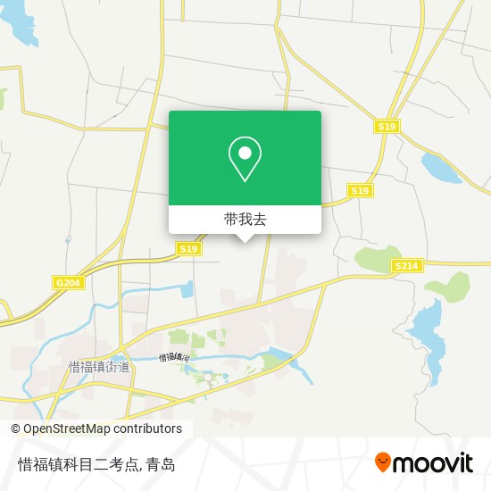 惜福镇科目二考点地图