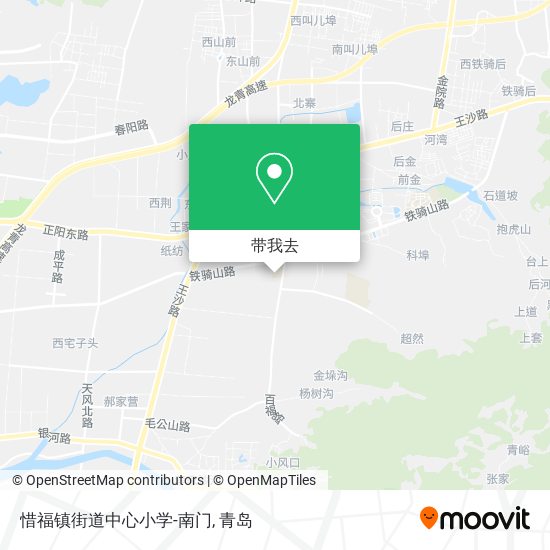 惜福镇街道中心小学-南门地图