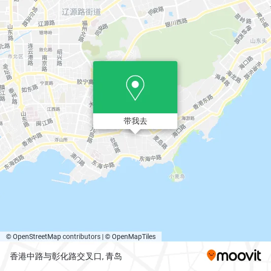 香港中路与彰化路交叉口地图