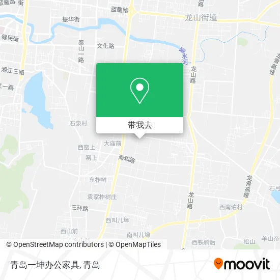 青岛一坤办公家具地图