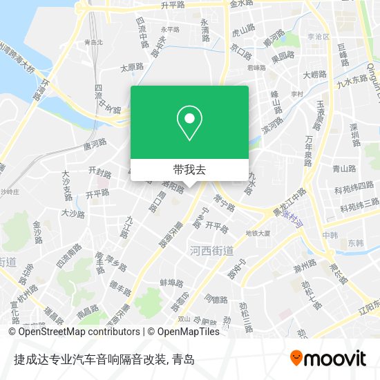 捷成达专业汽车音响隔音改装地图