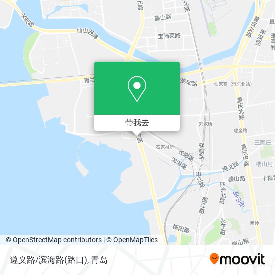 遵义路/滨海路(路口)地图