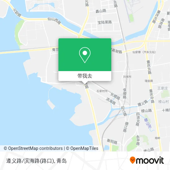 遵义路/滨海路(路口)地图
