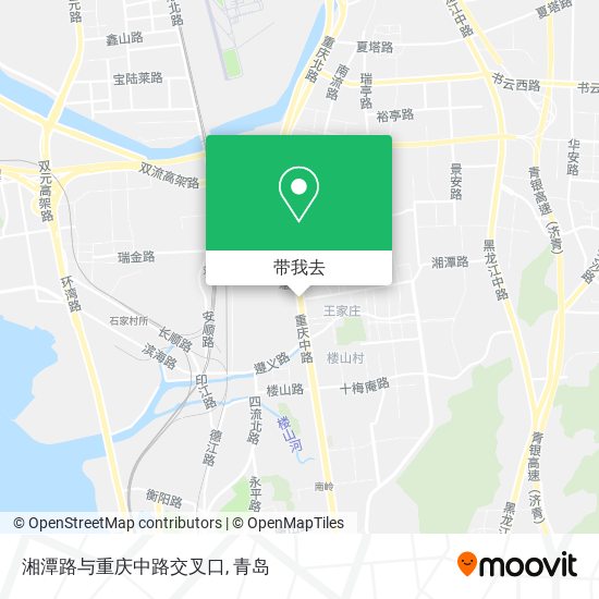 湘潭路与重庆中路交叉口地图