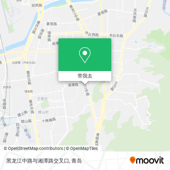 黑龙江中路与湘潭路交叉口地图