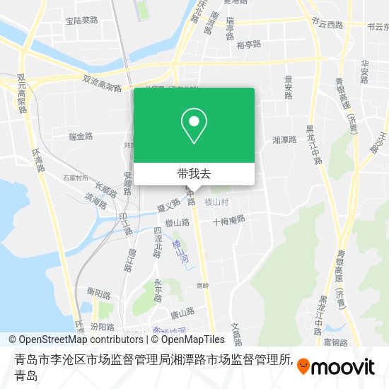青岛市李沧区市场监督管理局湘潭路市场监督管理所地图