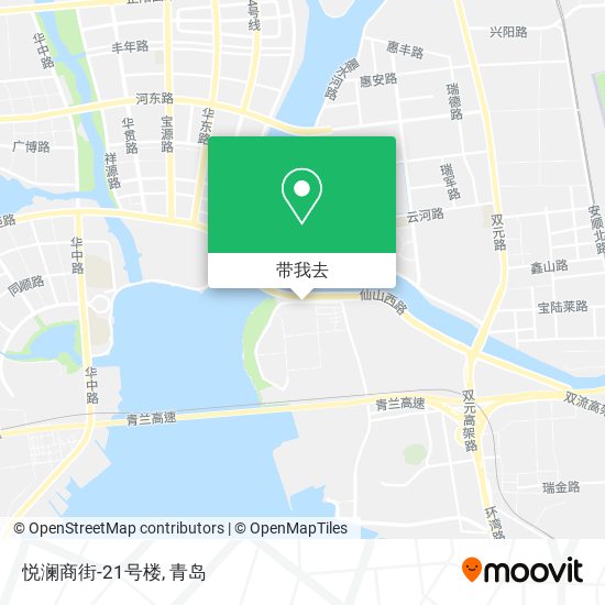 悦澜商街-21号楼地图