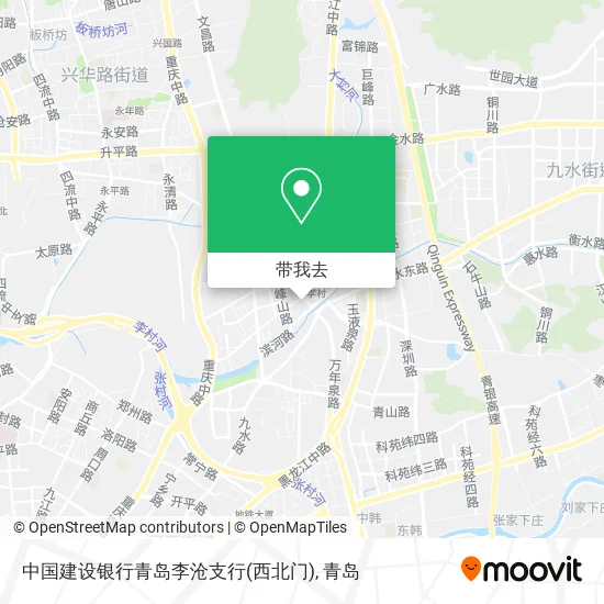 中国建设银行青岛李沧支行(西北门)地图