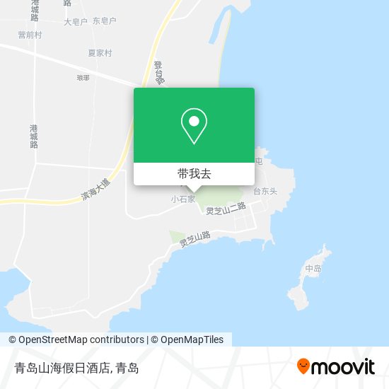 青岛山海假日酒店地图