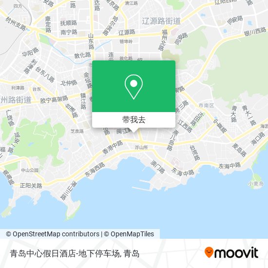 青岛中心假日酒店-地下停车场地图