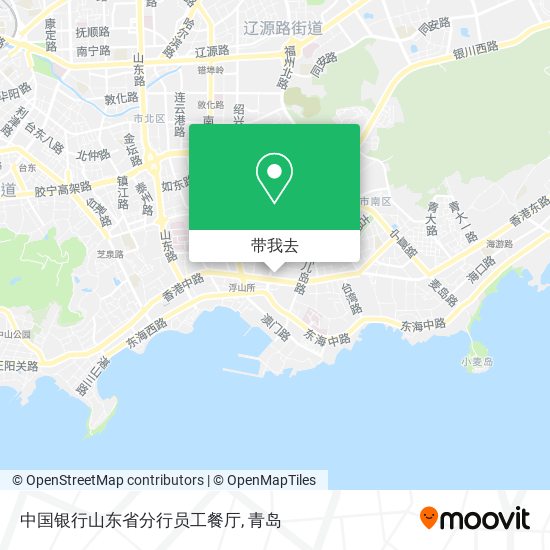 中国银行山东省分行员工餐厅地图