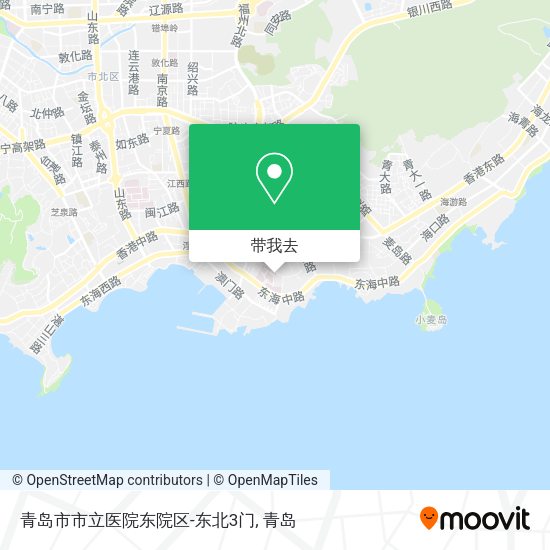 青岛市市立医院东院区-东北3门地图