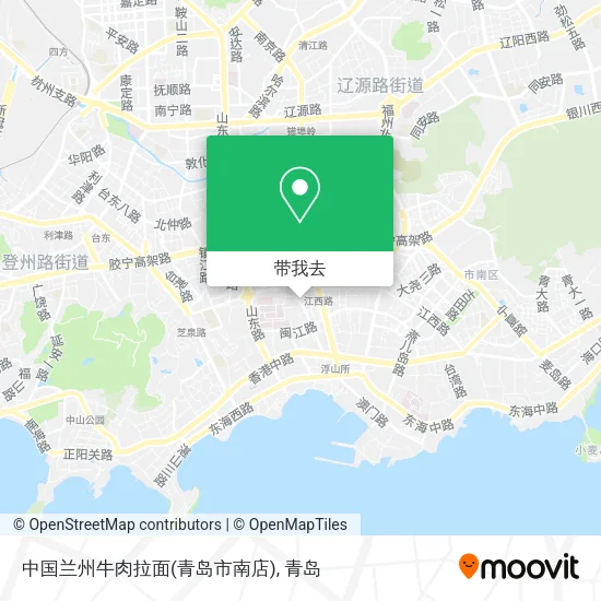 中国兰州牛肉拉面(青岛市南店)地图