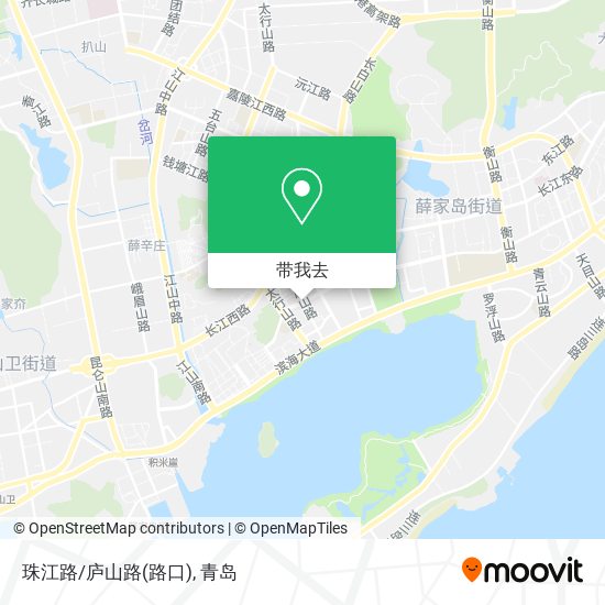 珠江路/庐山路(路口)地图