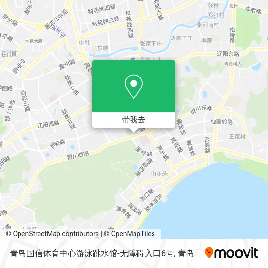 青岛国信体育中心游泳跳水馆-无障碍入口6号地图