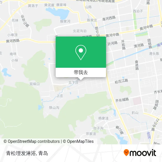青松理发淋浴地图
