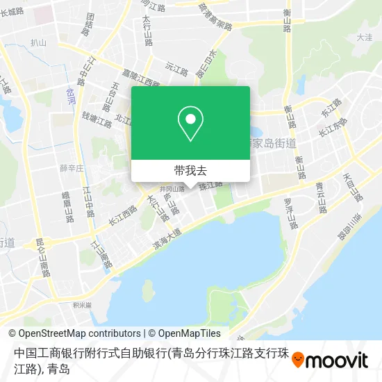中国工商银行附行式自助银行(青岛分行珠江路支行珠江路)地图