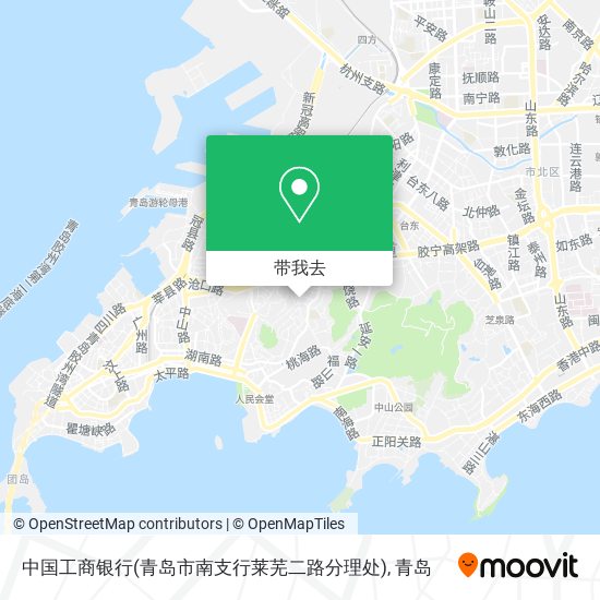 中国工商银行(青岛市南支行莱芜二路分理处)地图