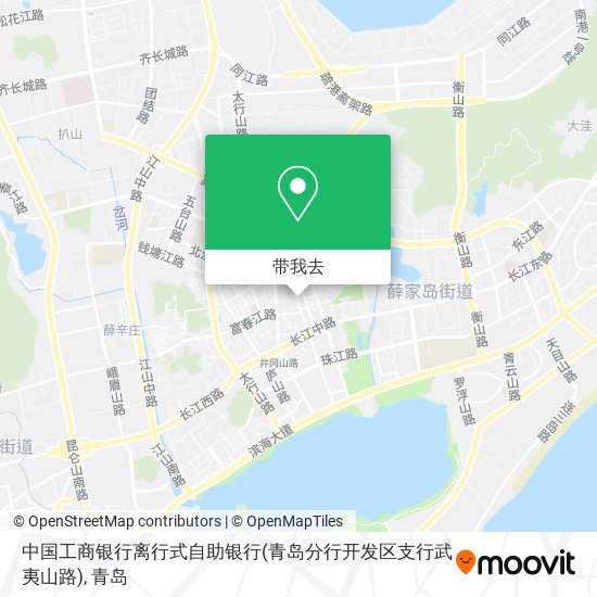 中国工商银行离行式自助银行(青岛分行开发区支行武夷山路)地图