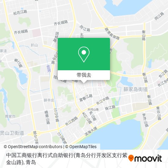 中国工商银行离行式自助银行(青岛分行开发区支行紫金山路)地图