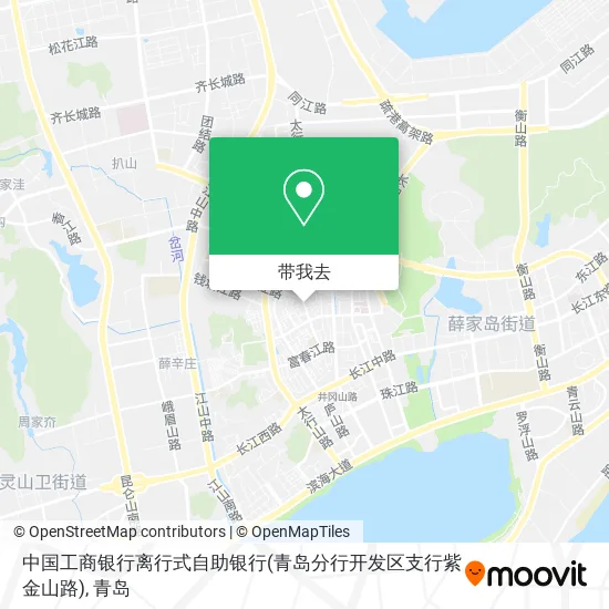 中国工商银行离行式自助银行(青岛分行开发区支行紫金山路)地图
