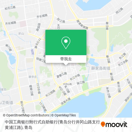 中国工商银行附行式自助银行(青岛分行井冈山路支行黄浦江路)地图