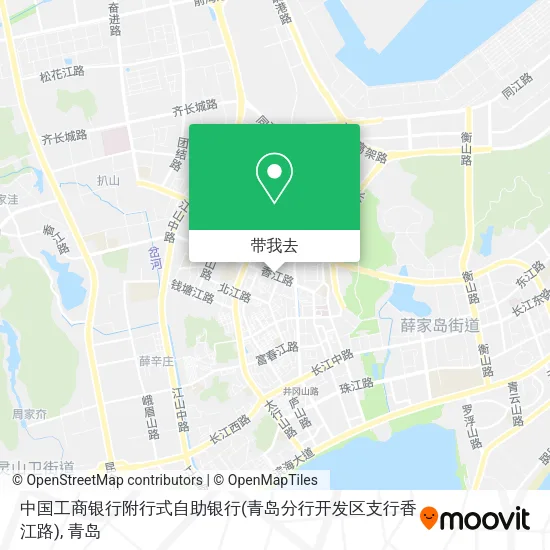 中国工商银行附行式自助银行(青岛分行开发区支行香江路)地图