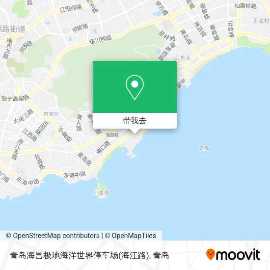 青岛海昌极地海洋世界停车场(海江路)地图
