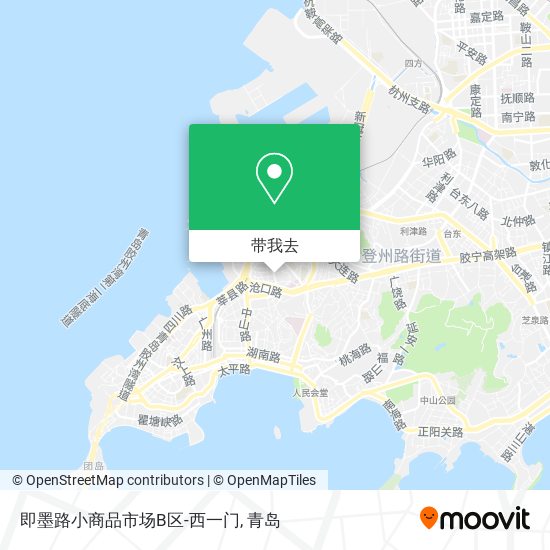 即墨路小商品市场B区-西一门地图