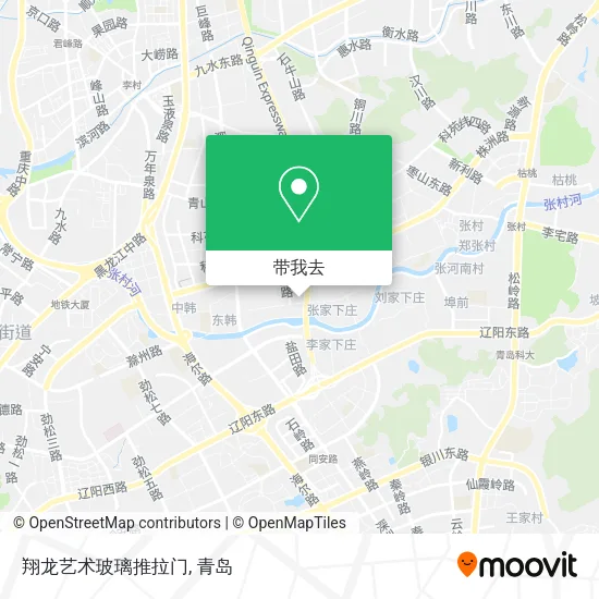 翔龙艺术玻璃推拉门地图