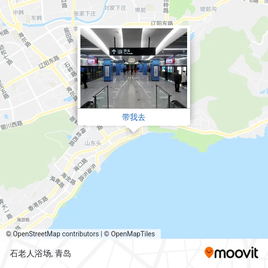 石老人浴场地图