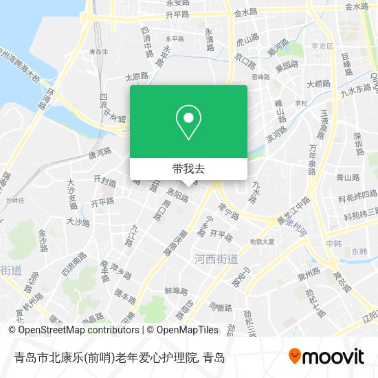 青岛市北康乐(前哨)老年爱心护理院地图