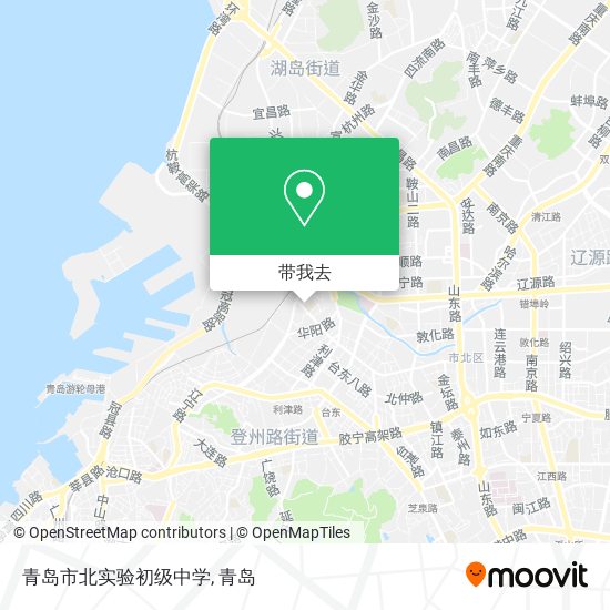 青岛市北实验初级中学地图