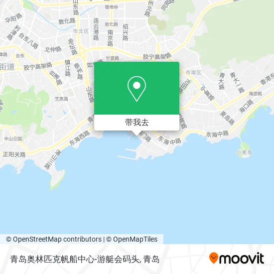 青岛奥林匹克帆船中心-游艇会码头地图